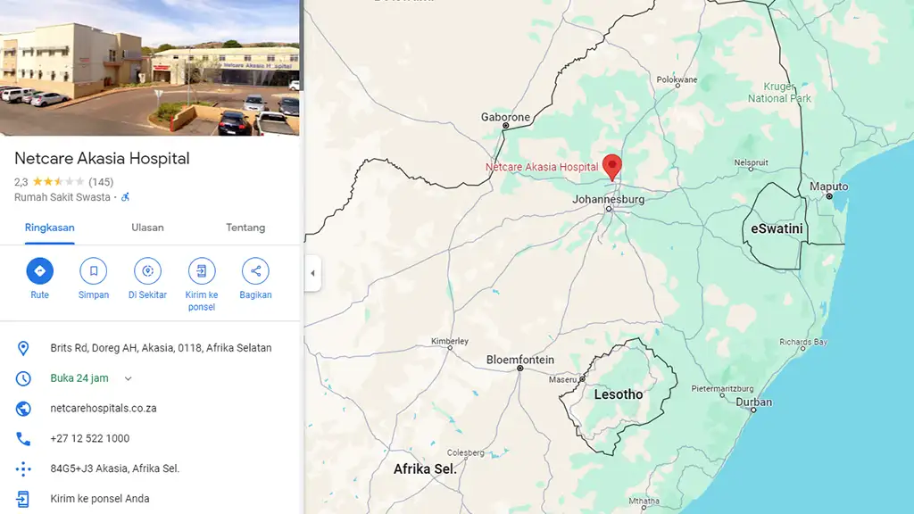 Location and Accessibility Akasia Hospital Location and Accessibility Akasia Hospital